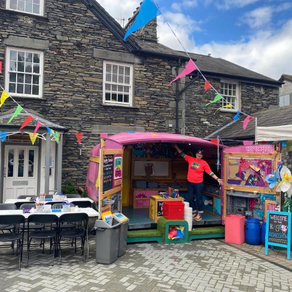 Rag tags scrappy van